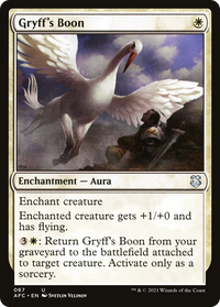 Gryff's Boon [Dungeons & Dragons: Adventures in the Forgotten Realms Commander]
