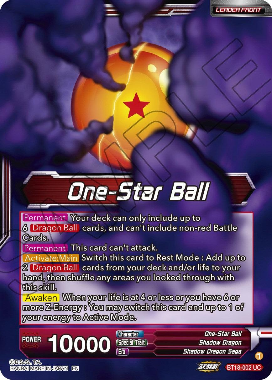 One-Star Ball // Syn Shenron, Despair Made Manifest (BT18-002) [Dawn of the Z-Legends] - POKÉ JEUX