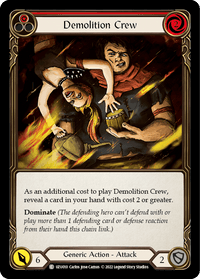 Demolition Crew (Red) [UZU010] (Outsiders Uzuri Blitz Deck) - POKÉ JEUX