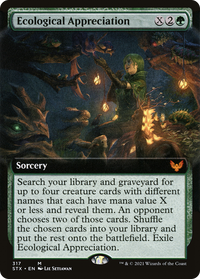 Ecological Appreciation (Extended Art) [Strixhaven: School of Mages]
