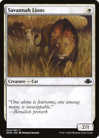 Lions de la savane [Dominaria Remastered] 