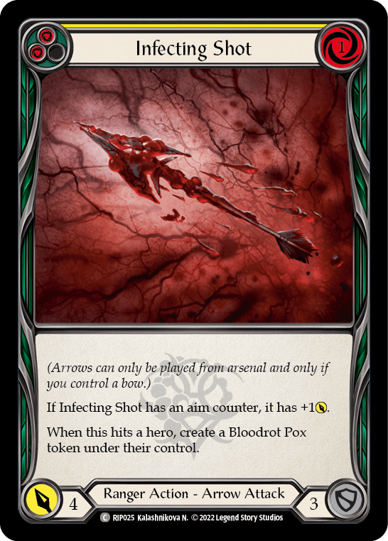 Infecting Shot (Yellow) [RIP025] (Outsiders Riptide Blitz Deck) - POKÉ JEUX