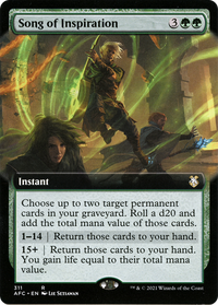 Song of Inspiration (Extended Art) [Dungeons & Dragons: Adventures in the Forgotten Realms Commander]