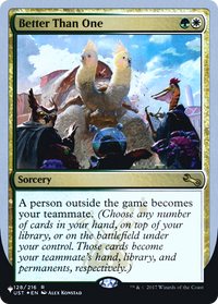 Mieux qu'un (Unfinity Foil Edition) [La liste] 