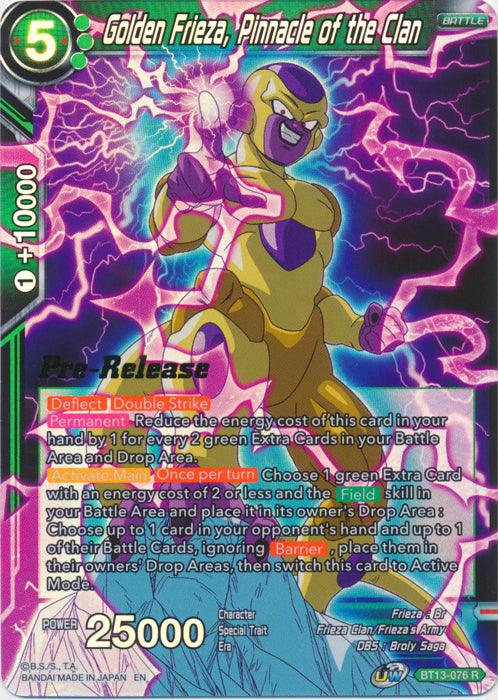 Golden Frieza, Pinnacle of the Clan (BT13-076) [Supreme Rivalry Prerelease Promos] - POKÉ JEUX