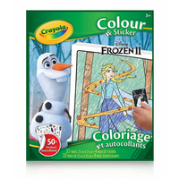 CRAYOLA - COLOURING & STICKER BOOK - FROZEN (Special Order)