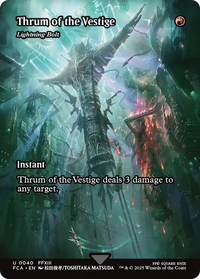 Thrum of the Vestige - Lightning Bolt (Showcase) (FCA-040) - FINAL FANTASY: Through the Ages Foil