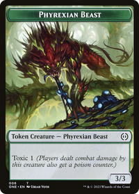 Jeton de bête phyrexiane [Phyrexia : tous seront un jeton] 