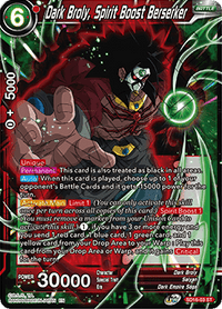 Dark Broly, Spirit Boost Berserker (Starter Deck - Darkness Reborn) (SD16-03) [Cross Spirits] - POKÉ JEUX
