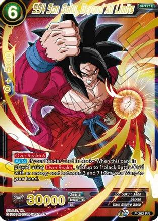 SS4 Son Goku, Beyond All Limits (Gold Stamped) (P-262) [Mythic Booster] - POKÉ JEUX