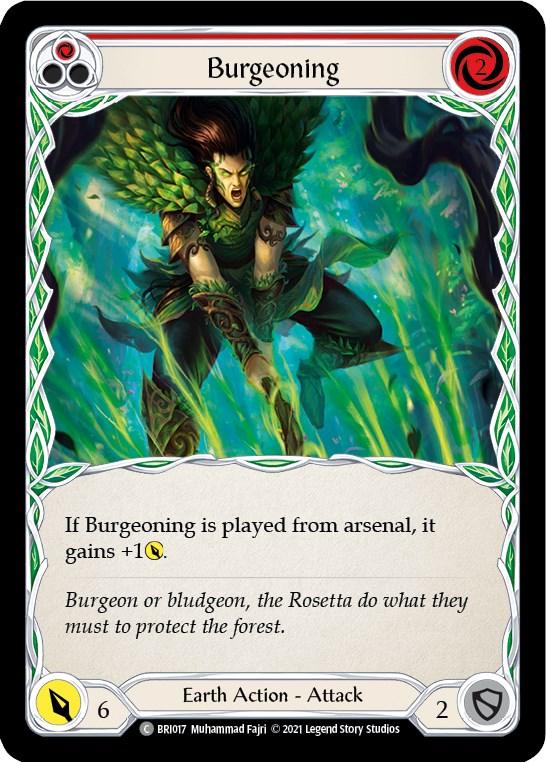Burgeoning (Red) [BRI017] (Tales of Aria Briar Blitz Deck) 1st Edition Normal - POKÉ JEUX