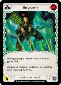 Burgeoning (Red) [BRI017] (Tales of Aria Briar Blitz Deck) 1st Edition Normal - POKÉ JEUX