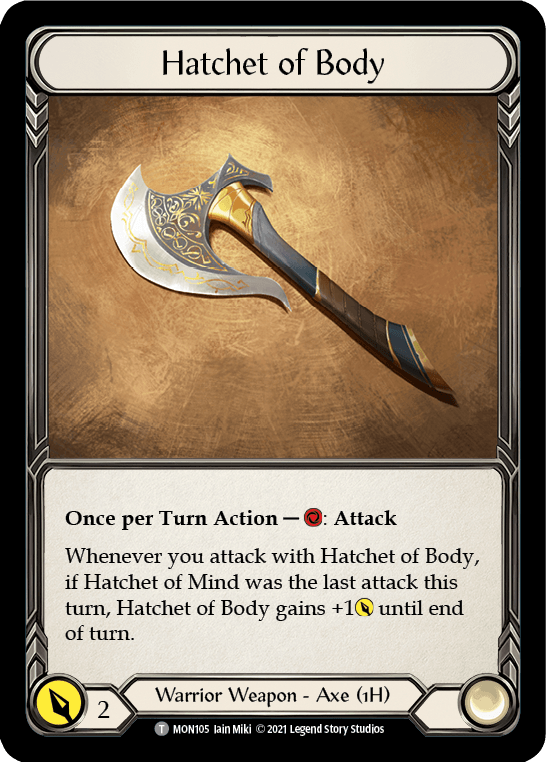 Hatchet of Body // Boltyn [MON105 // MON030] (Monarch) 1st Edition Normal - POKÉ JEUX
