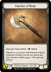 Hatchet of Body // Boltyn [MON105 // MON030] (Monarch) 1st Edition Normal - POKÉ JEUX