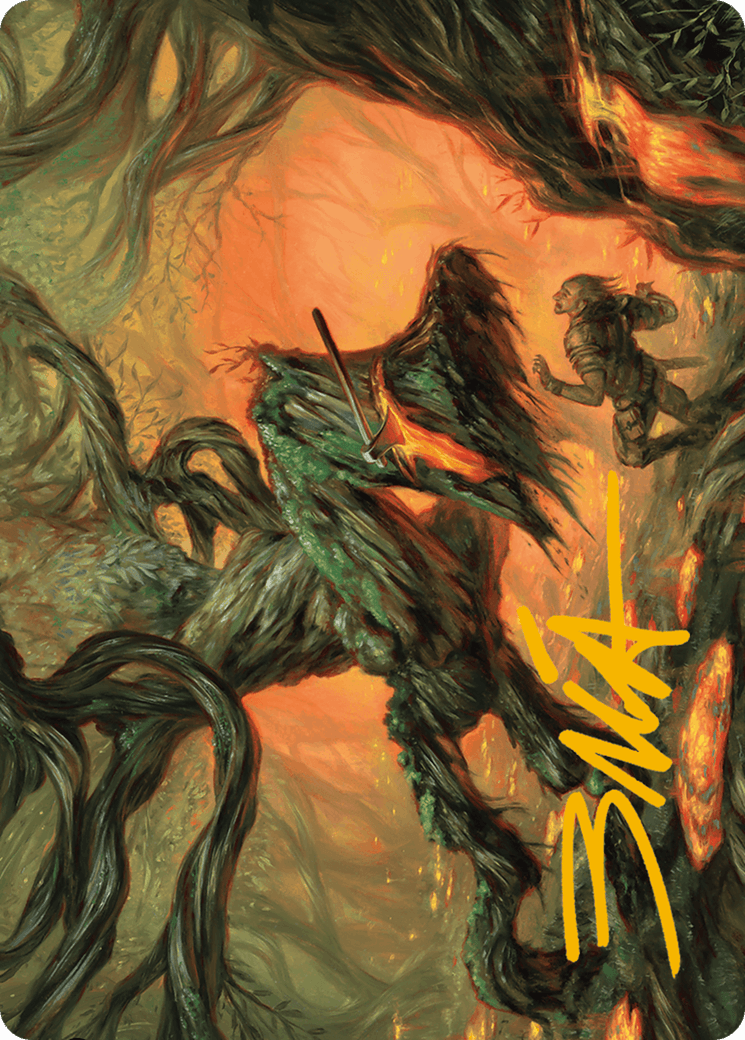 Stump Stomp Art Card (Gold-Stamped Signature) [Modern Horizons 3 Art Series] - POKÉ JEUX