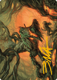 Stump Stomp Art Card (Gold-Stamped Signature) [Modern Horizons 3 Art Series] - POKÉ JEUX