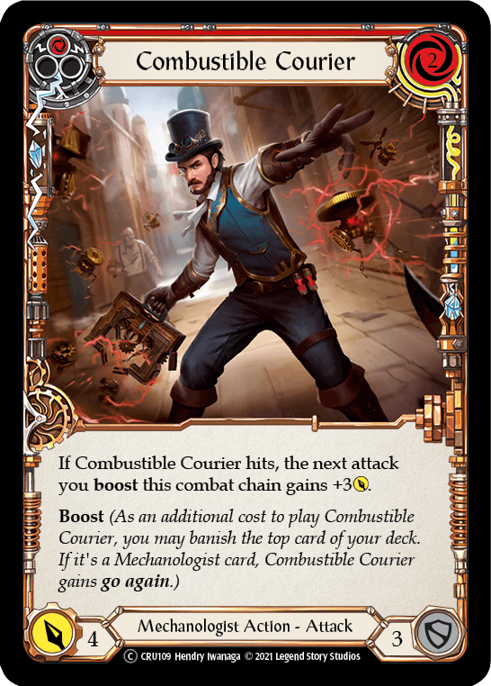 Combustible Courier (Red) [U-CRU109] (Crucible of War Unlimited) Unlimited Normal - POKÉ JEUX