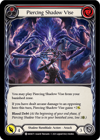 Piercing Shadow Vise (Red) [MON171-RF] (Monarch) 1st Edition Rainbow Foil - POKÉ JEUX