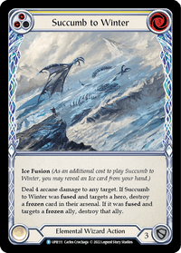 Succumb to Winter (Yellow) [UPR111] (Uprising) Rainbow Foil - POKÉ JEUX