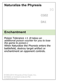 Naturalize the Phyresis [Unknown Event]