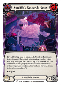 Sutcliffe's Research Notes (Blue) [1HP299] (History Pack 1) - POKÉ JEUX