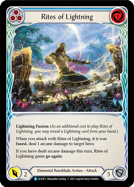 Rites of Lightning (Blue) [ELE072] (Tales of Aria) 1st Edition Normal - POKÉ JEUX