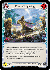 Rites of Lightning (Blue) [ELE072] (Tales of Aria) 1st Edition Rainbow Foil - POKÉ JEUX