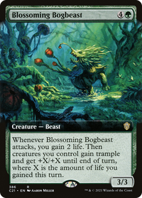Blossoming Bogbeast (Extended Art) [Commander 2021]