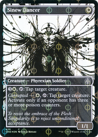 Sinew Dancer (Showcase Ichor Step-and-Compleat Foil) [Phyrexia: All Will Be One]