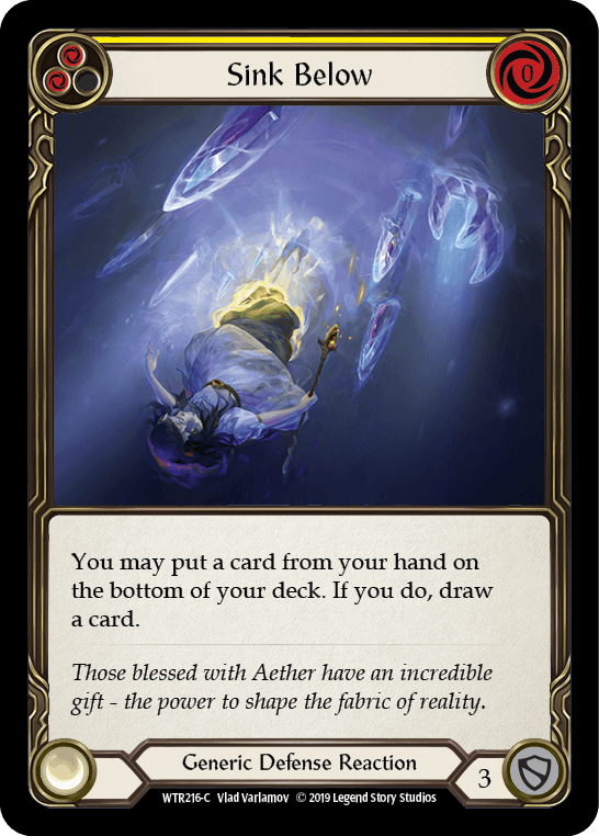 Sink Below (Yellow) [WTR216-C] (Welcome to Rathe) Alpha Print Normal - POKÉ JEUX