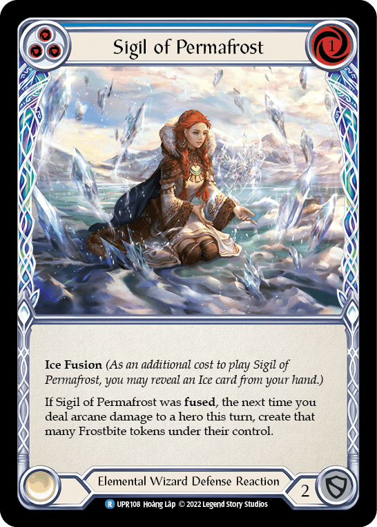 Sigil of Permafrost (Blue) [UPR108] (Uprising) Rainbow Foil - POKÉ JEUX