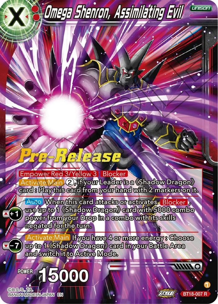 Omega Shenron, Assembling Evil (BT18-007) [Dawn of the Z-Legends Prerelease Promos] - POKÉ JEUX