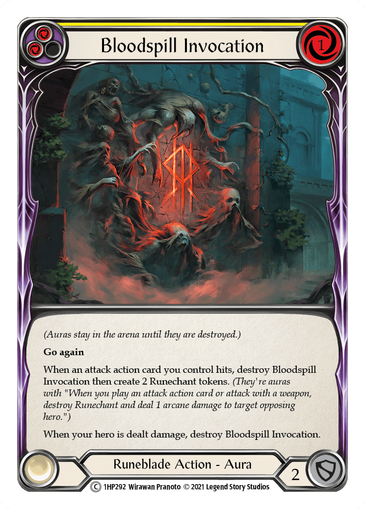 Bloodspill Invocation (Yellow) [1HP292] (History Pack 1) - POKÉ JEUX