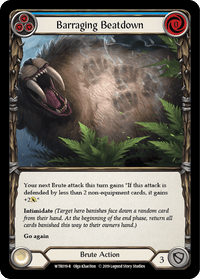 Barraging Beatdown (Blue) [WTR019-R] (Welcome to Rathe) Alpha Print Normal - POKÉ JEUX
