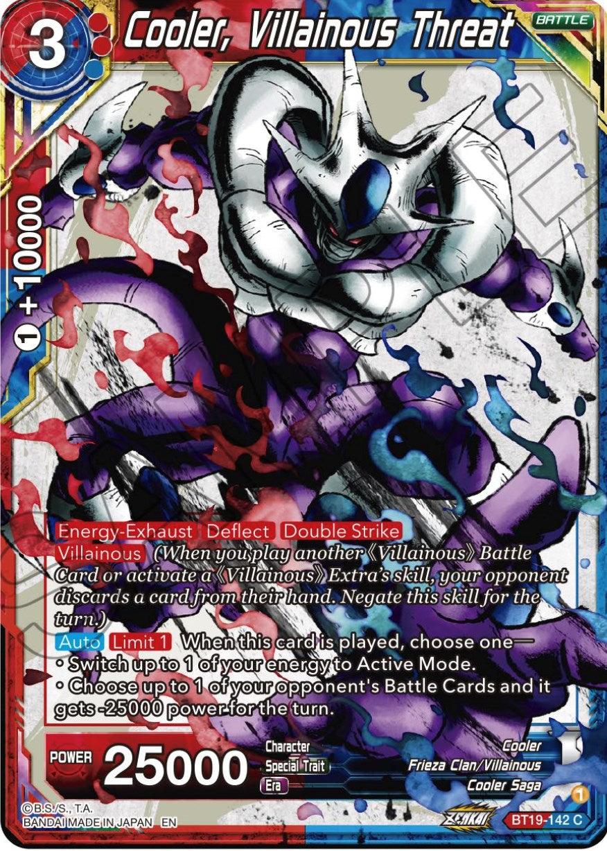 Cooler, Villainous Threat (BT19-142) [Fighter's Ambition] - POKÉ JEUX