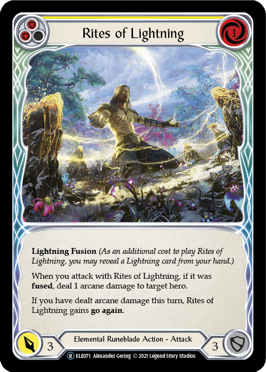 Rites of Lightning (Yellow) [U-ELE071] (Tales of Aria Unlimited) Unlimited Normal - POKÉ JEUX