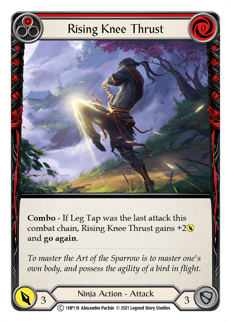 Rising Knee Thrust (Red) [1HP119] (History Pack 1) - POKÉ JEUX