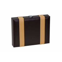 9" BROWN/TAN BACKGAMMON SET (EN) (Special Order)