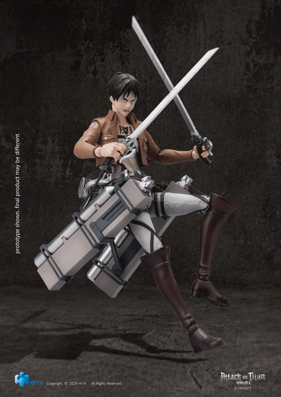HIYA Exquisite Basic Series 1/12 5.9 Inch Attack on Titan 1-3 Eren Yeager Action Figure (Pre-Order)