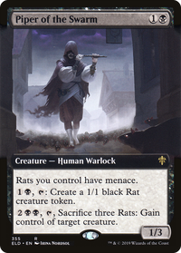 Piper of the Swarm (Extended Art) [Throne of Eldraine]