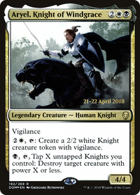 Aryel, Knight of Windgrace [Dominaria Prerelease Promos]