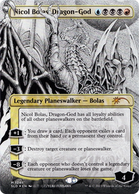 Nicol Bolas, Dragon-God (Borderless) [Série Secret Lair Drop] 