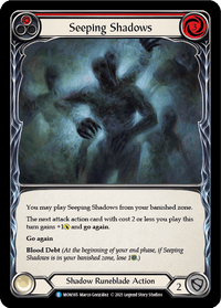 Seeping Shadows (Red) [MON165-RF] (Monarch) 1st Edition Rainbow Foil - POKÉ JEUX
