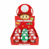 NINTENDO - SUPER MARIO - MUSHROOM - CHERRY SOUR CANDY TIN - CDU — LOT × 12 (Special Order)