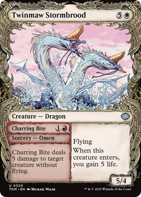 Twinmaw Stormbrood (Showcase) (TDM-320) - Tarkir: Dragonstorm Foil