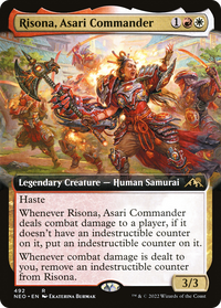 Risona, Asari Commander (Extended Art) [Kamigawa: Neon Dynasty]