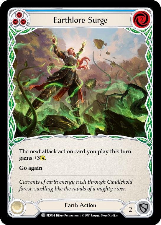 Earthlore Surge (Blue) [BRI024] (Tales of Aria Briar Blitz Deck) 1st Edition Normal - POKÉ JEUX