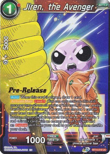 Jiren, the Avenger (BT14-018) [Cross Spirits Prerelease Promos] - POKÉ JEUX