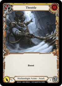 Throttle (Yellow) [ARC024-C] (Arcane Rising) 1st Edition Rainbow Foil - POKÉ JEUX
