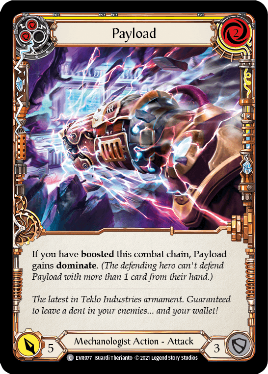 Payload (Yellow) [EVR077] (Everfest) 1st Edition Rainbow Foil - POKÉ JEUX
